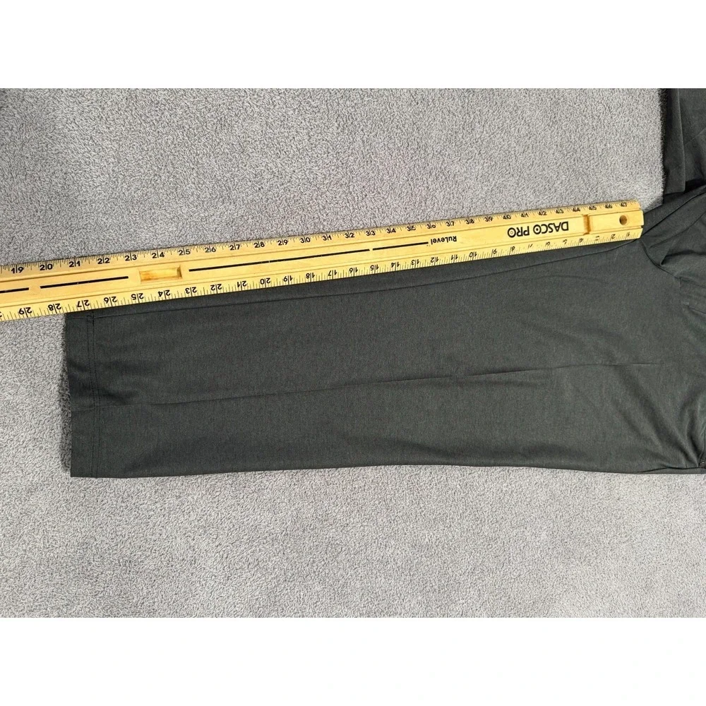 Adidas Golf Pants Men's 36x30 Gray Stretch Trousers Activewear Casual Flat Front